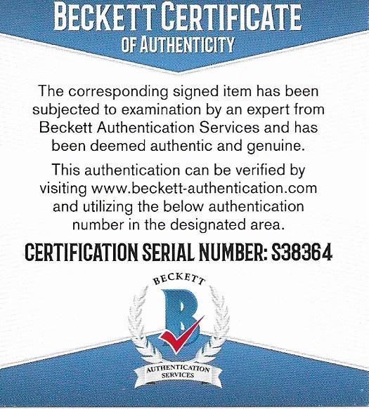 Shane Doan Signed Arizona Coyotes Auto Photo Beckett BAS
