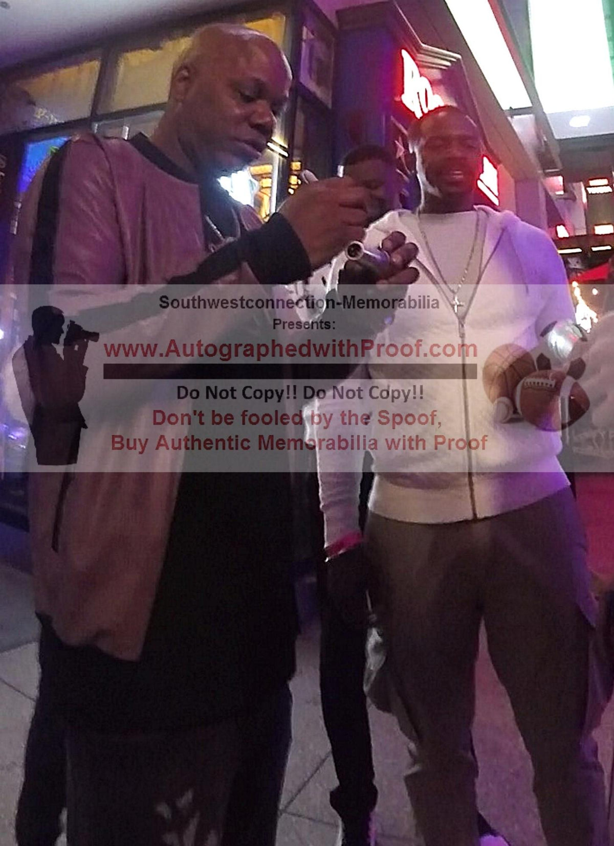 Too Short Signed Microphone Rap Photo Beckett BAS