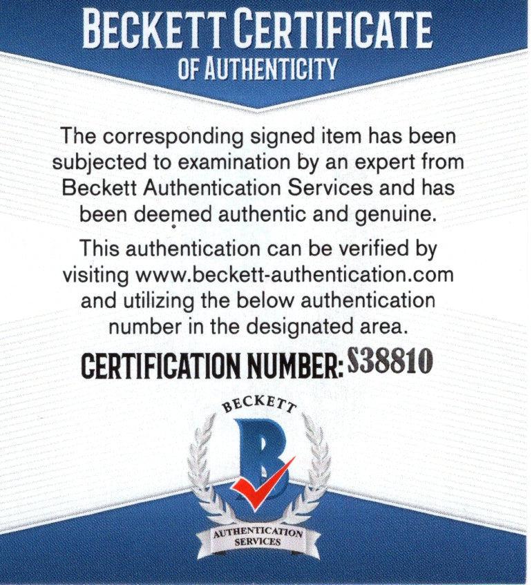 The Undertaker Signed Autograph Photo Beckett BAS