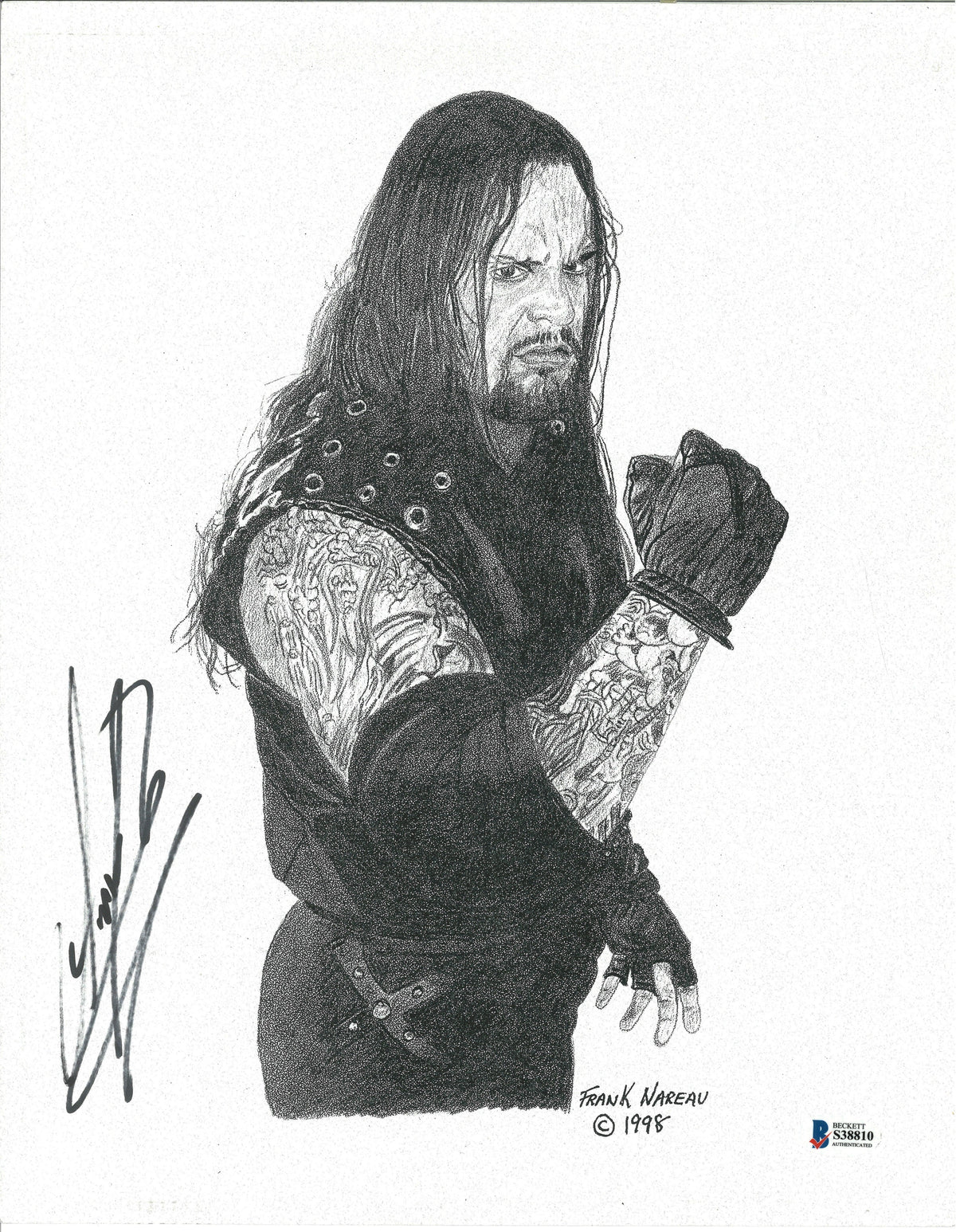 The Undertaker Signed Photo Beckett BAS