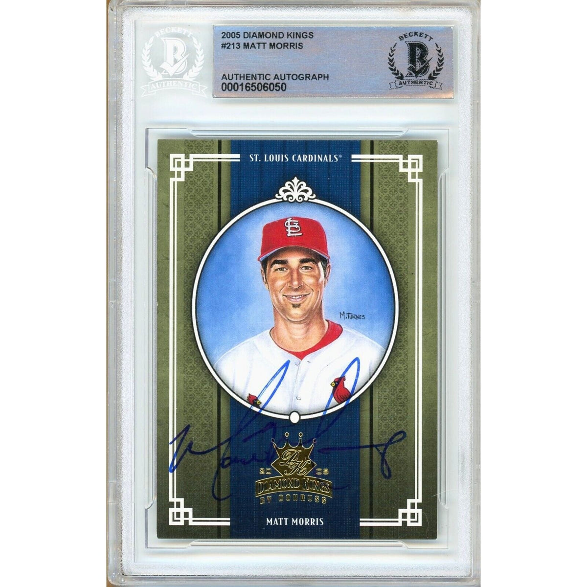 Matt Morris St Louis Cardinals Autographed Trading Card Beckett BAS