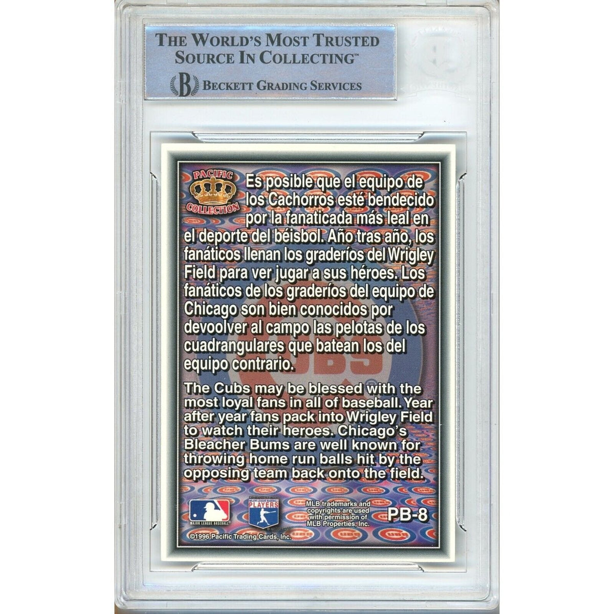 Billy Williams Chicago Cubs Autographed Signed Trading Card Beckett BAS