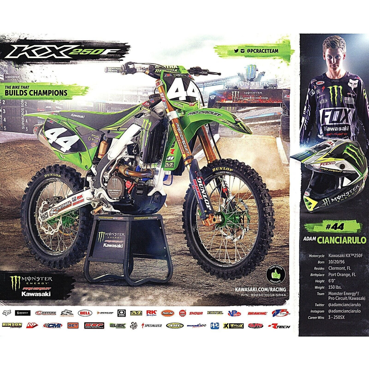 Adam Cianciarulo Autographed Signed Photo Beckett BAS