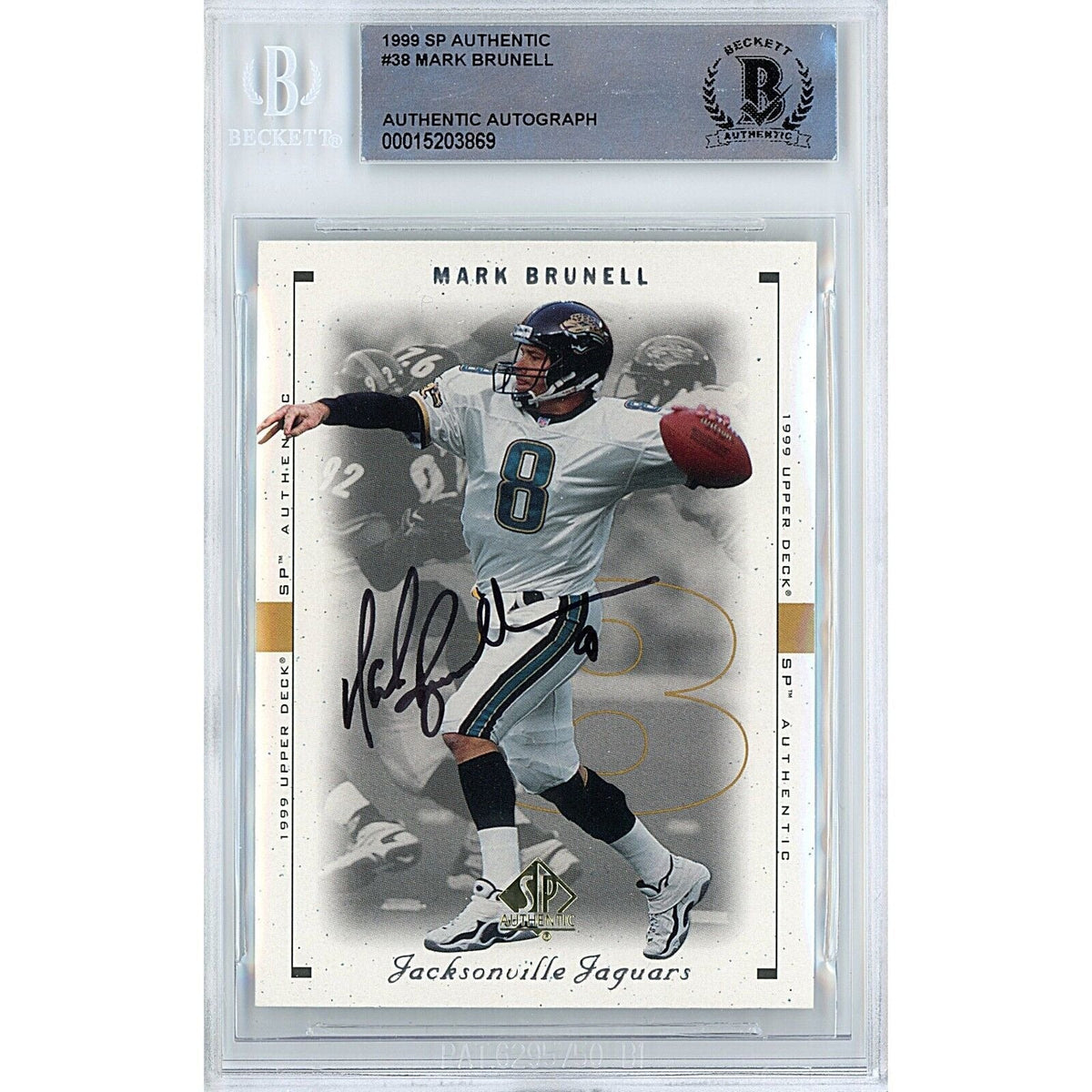 Mark Brunell Jacksonville Jaguars Signed Autographed Trading Card Beckett BAS