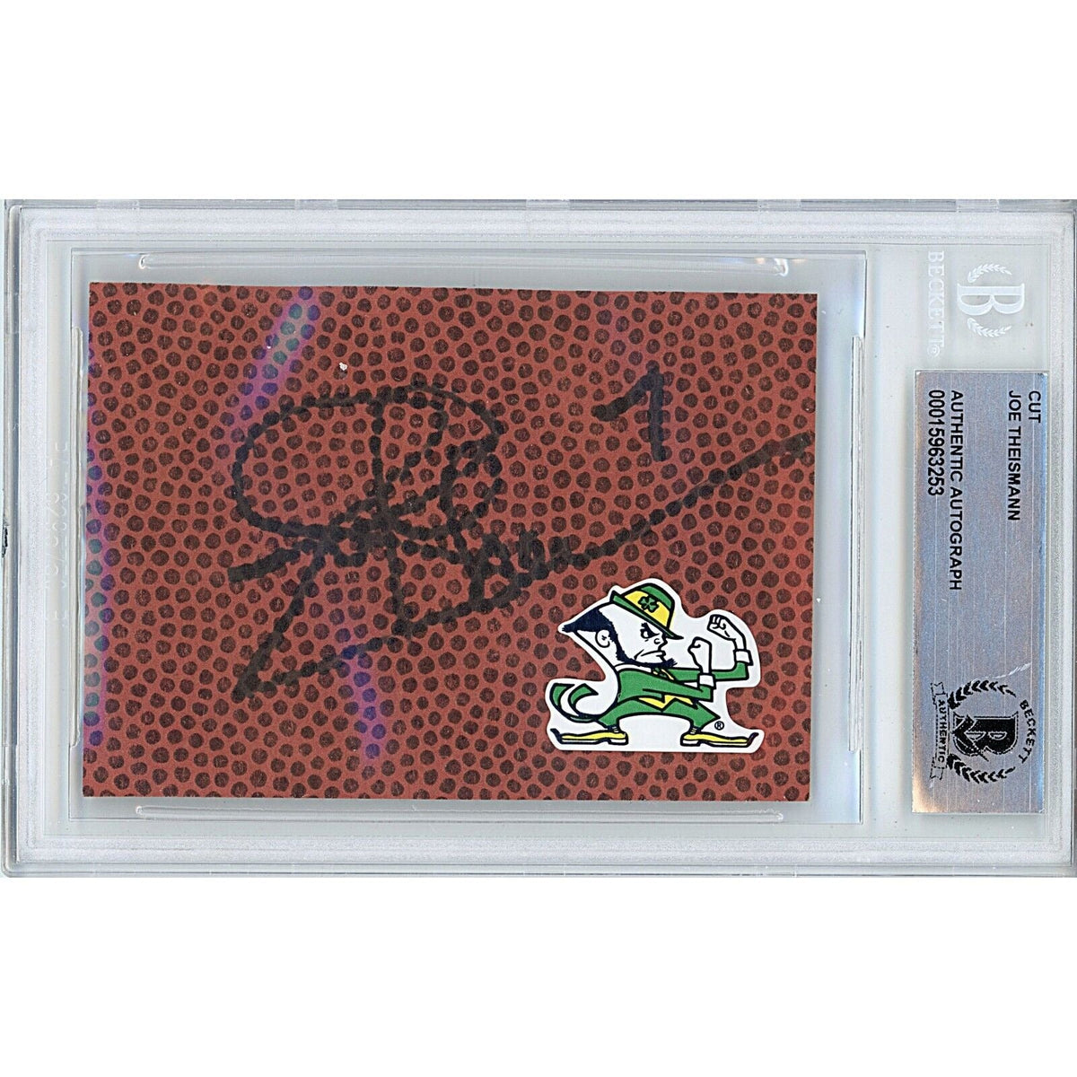 Joe Theismann Autographed Trading Card Beckett BAS