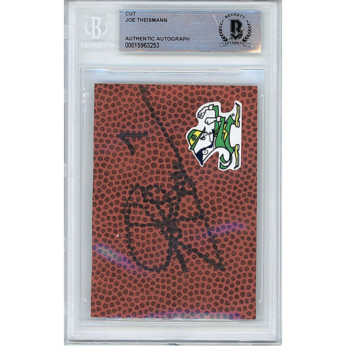 Joe Theismann Autographed Trading Card Signed Beckett BAS
