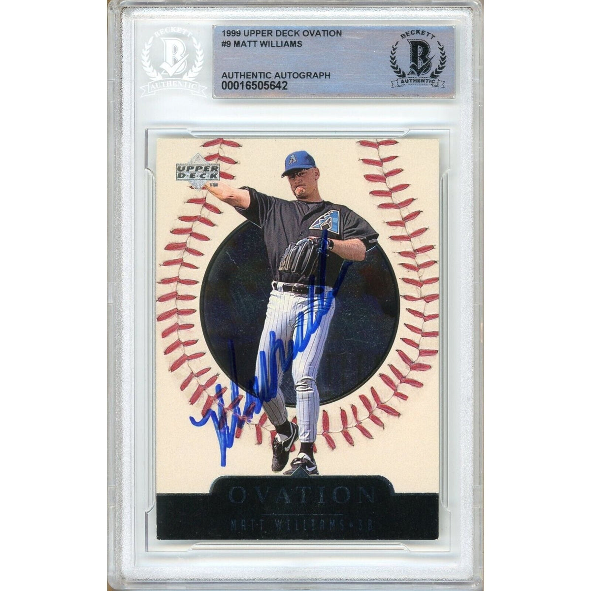 Matt Williams Autographed Trading Card Beckett BAS