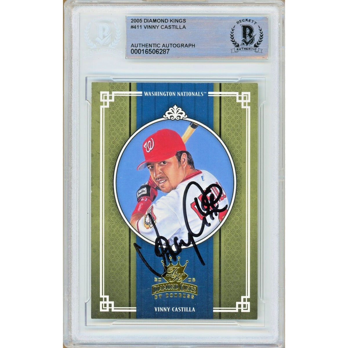 Vinny Castilla Washington Nationals Signed Autographed Trading Card Beckett BAS