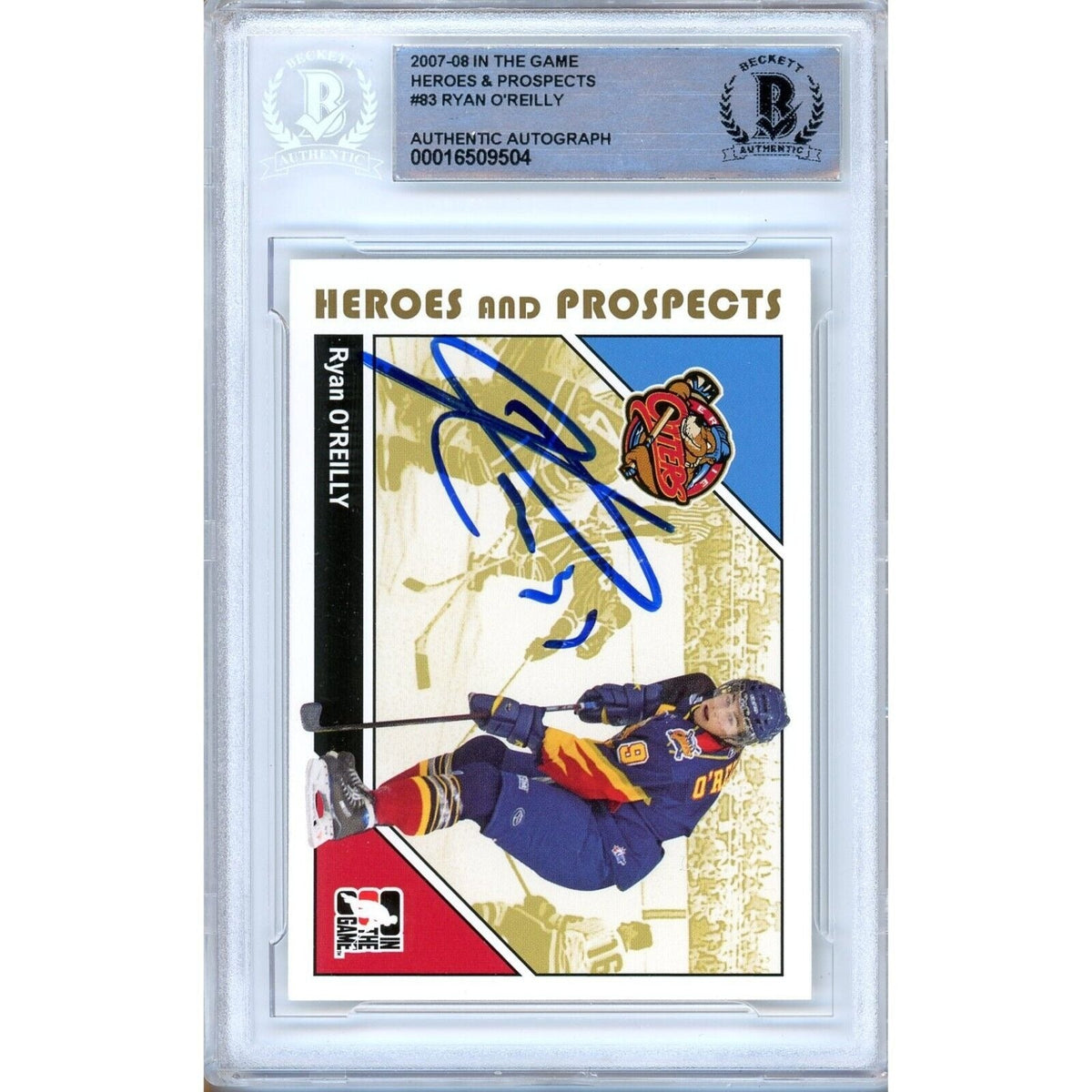Ryan Reilly St Signed Trading Card Beckett BAS