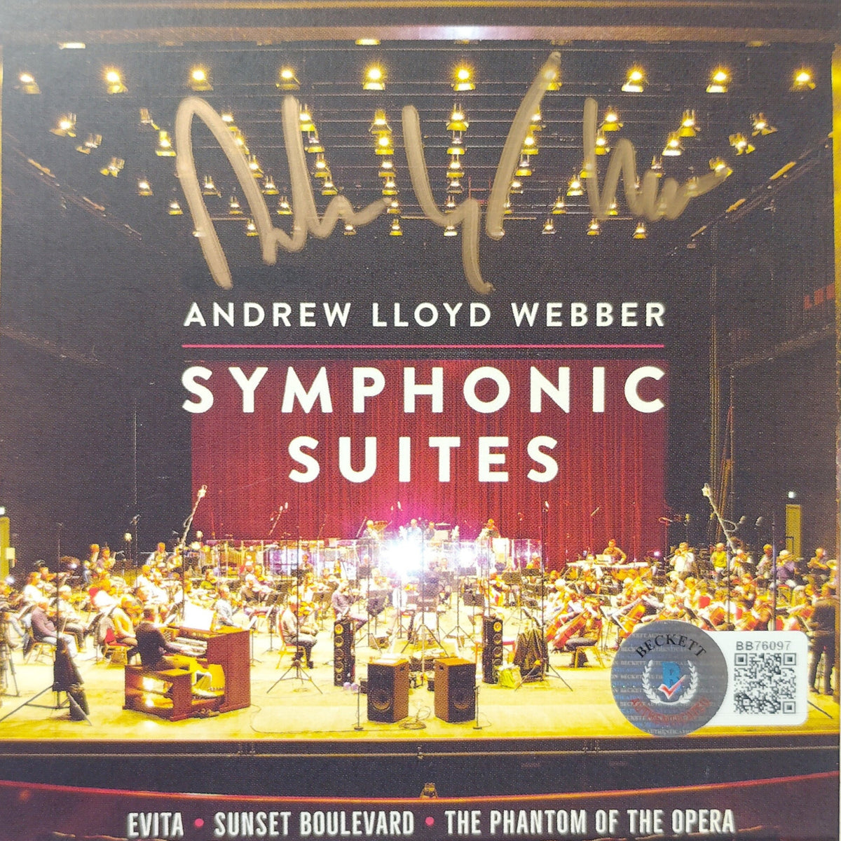 Andrew Lloyd Webber Autographed Symphonic Signed Cd Beckett BAS