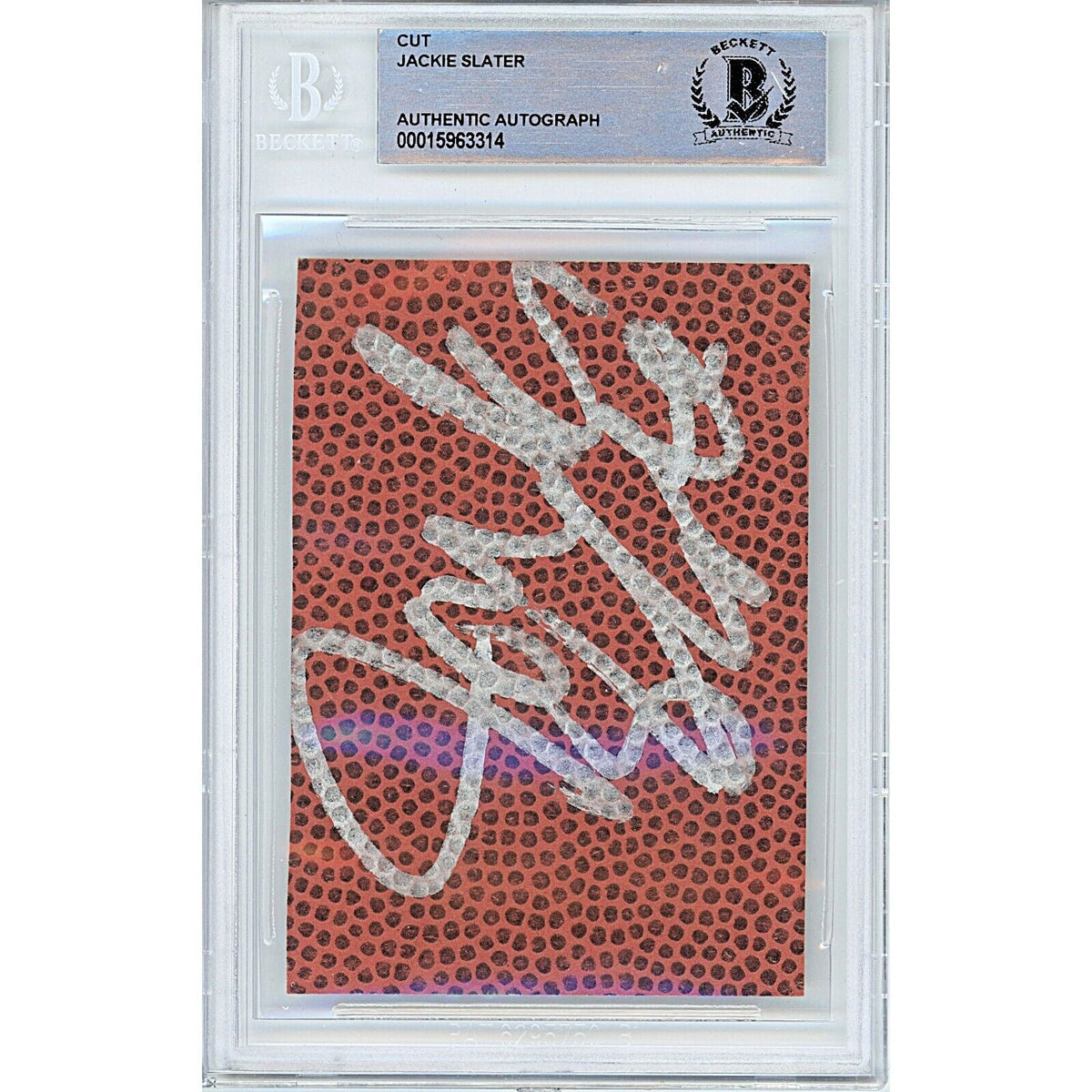 Jackie Slater Autographed Los Angeles Signed Cut Signature Beckett BAS