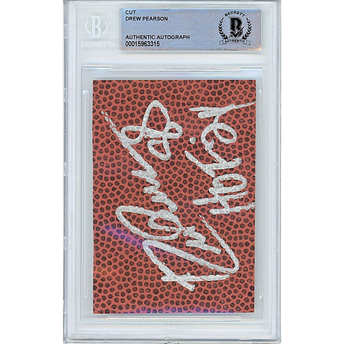 Drew Pearson Dallas Cowboys Autographed Signed Cut Signature Beckett BAS
