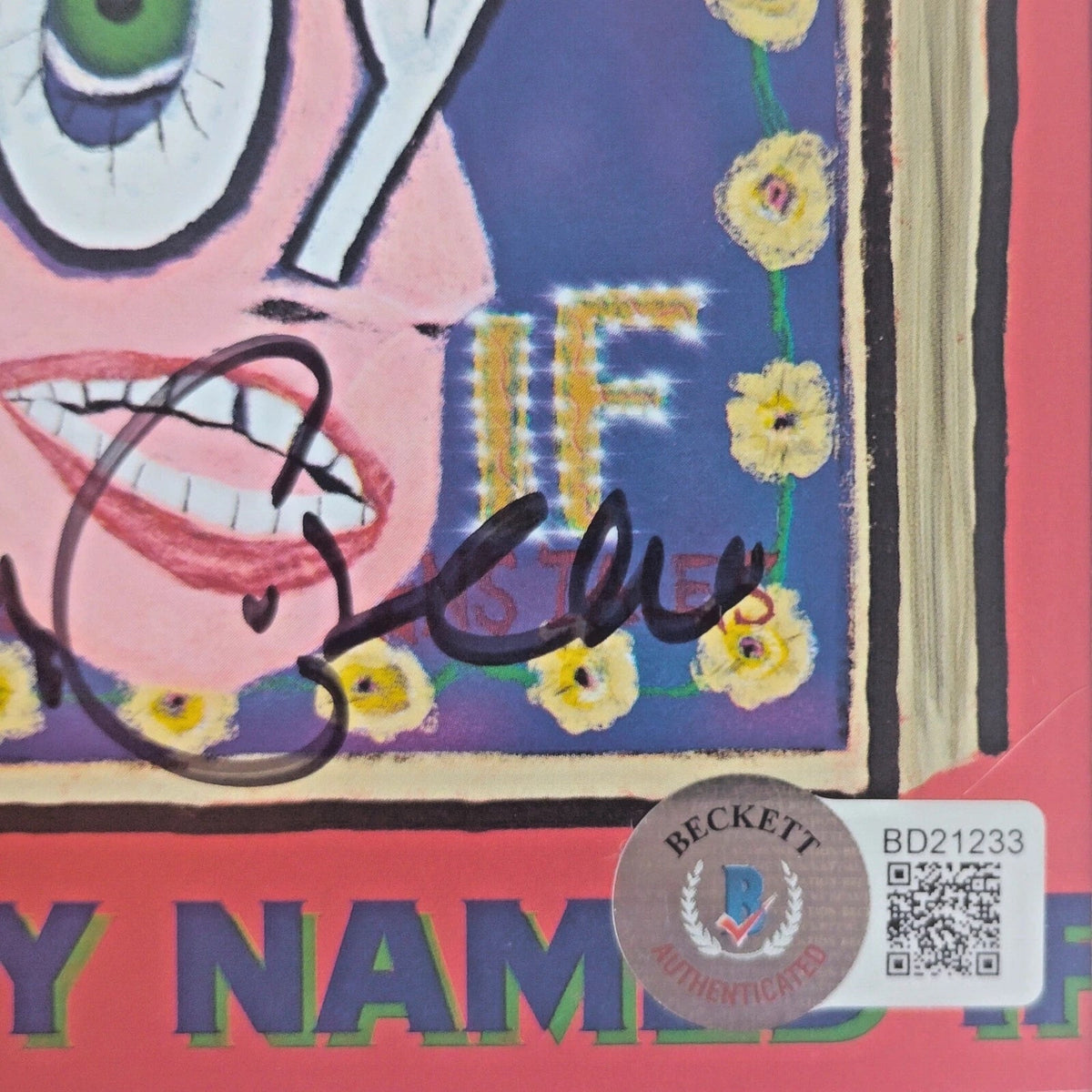 Elvis Costello Autographed The Boy Autograph Photo Beckett BAS