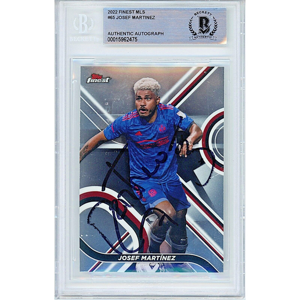 Josef Martinez Atlanta United Autographed Trading Card Beckett BAS