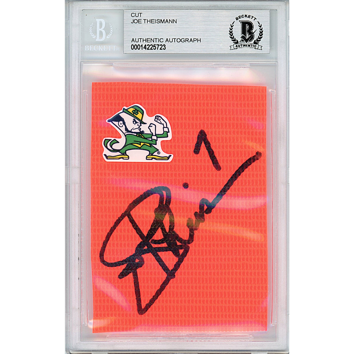 Joe Theismann Autographed Trading Card Beckett BAS
