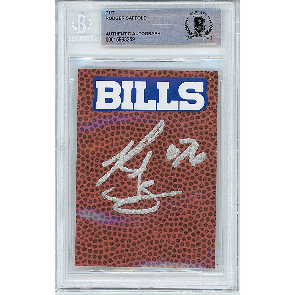 Rodger Saffold Buffalo Bills Autographed Cut Signature Beckett BAS
