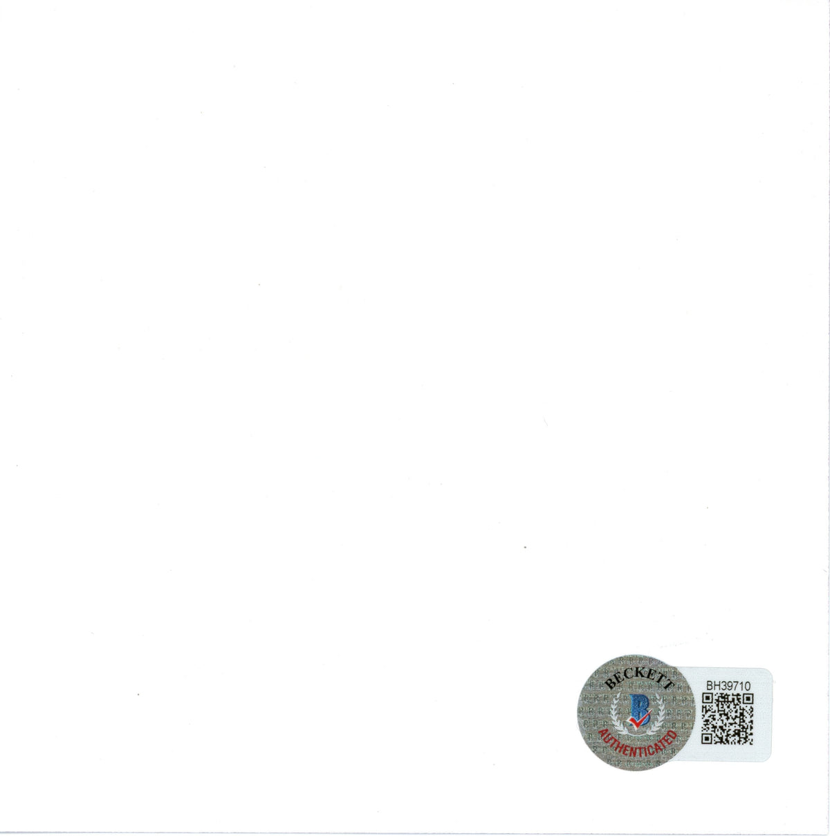 Joe Satriani Autographed Trading Card Autograph Beckett BAS