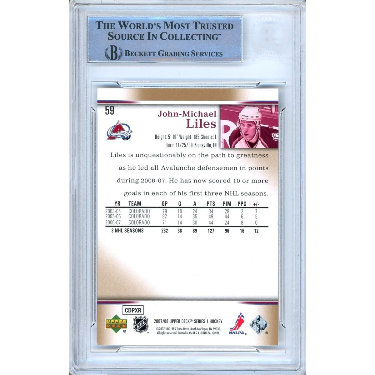 John Michael Upper Deck Signed Trading Card Beckett BAS