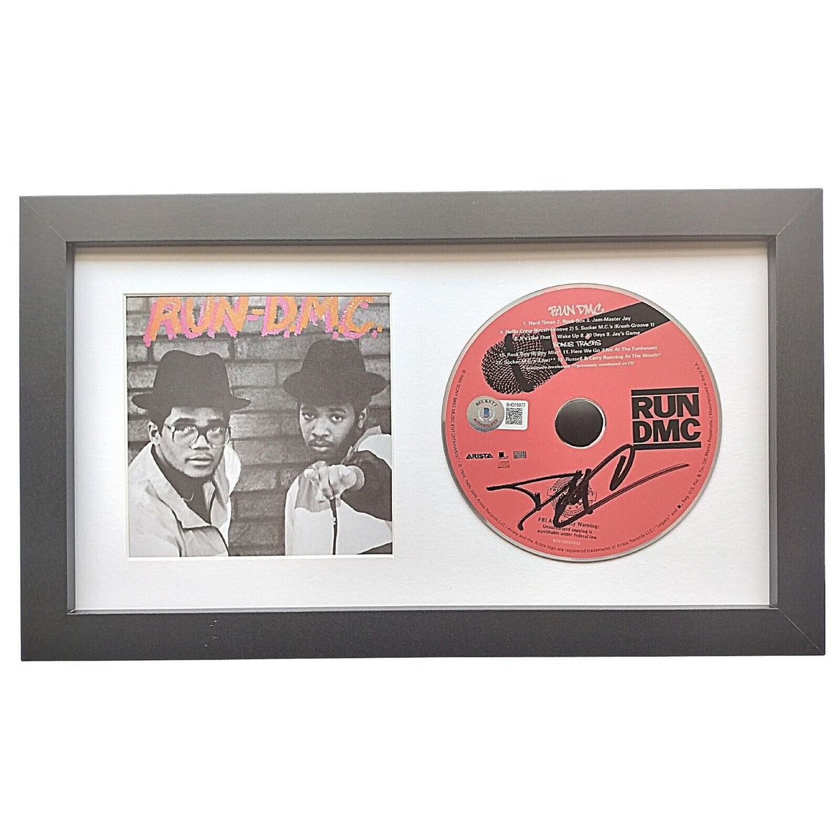 Darryl Mcdaniels Autographed Run Cd Beckett BAS