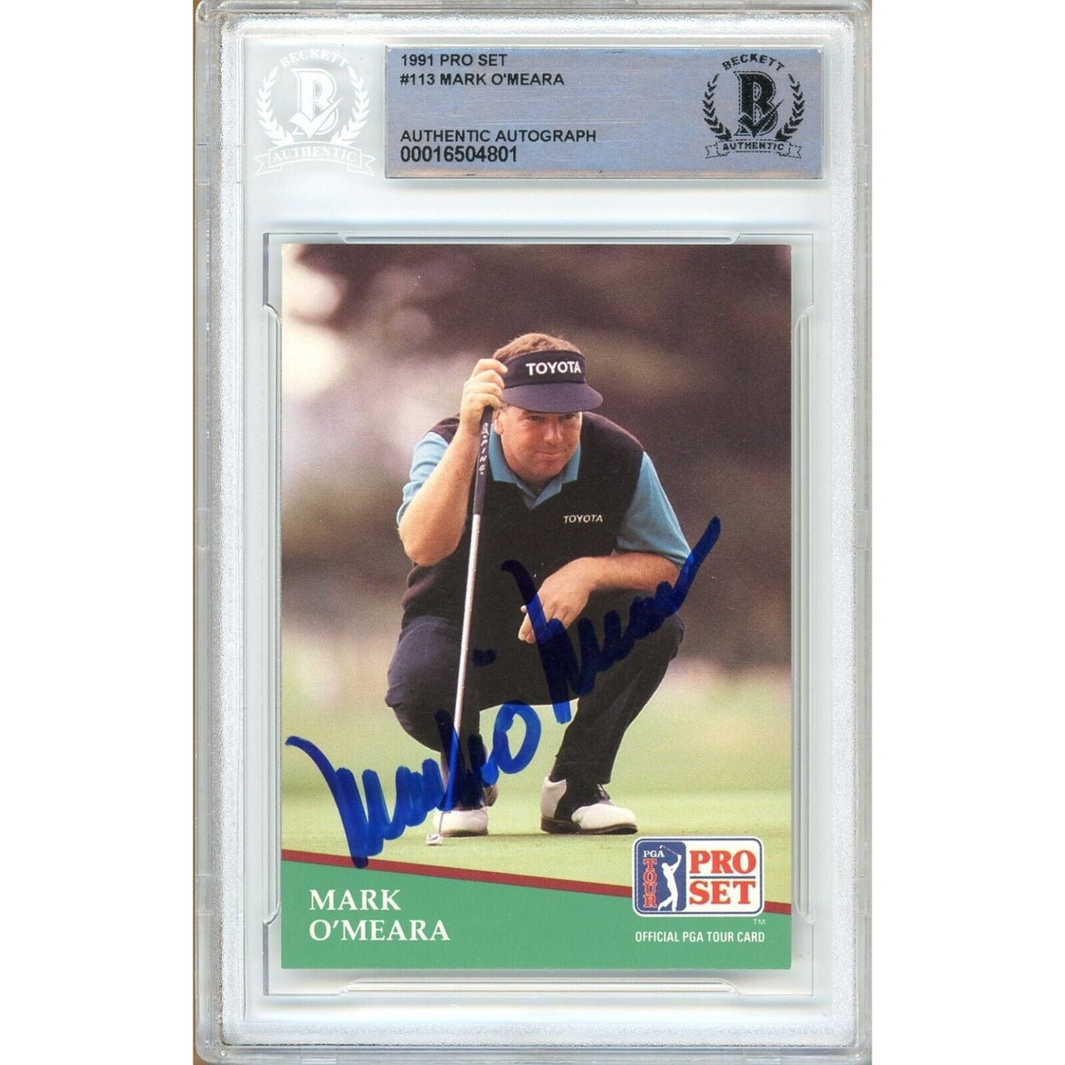 Mark Meara Signed Autographed Trading Card Beckett BAS