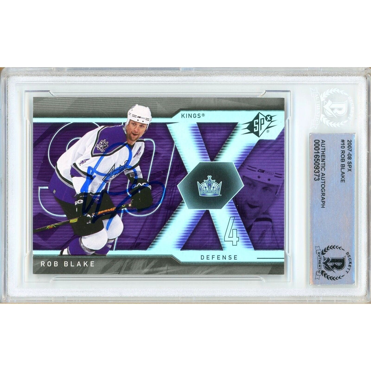 Rob Blake Los Angeles Kings Autographed Trading Card Beckett BAS
