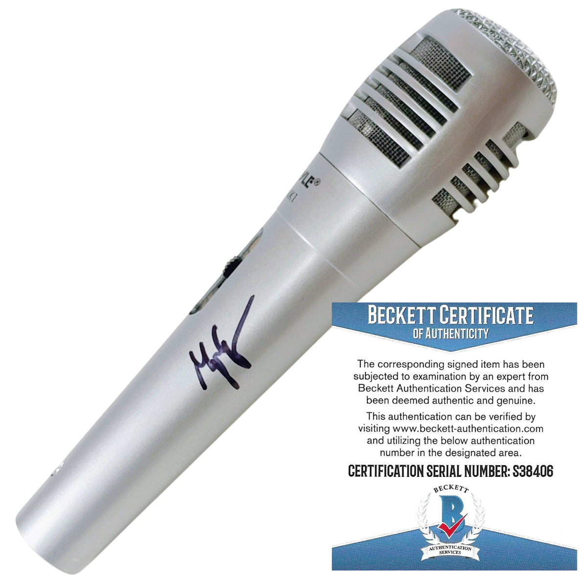 Morgan Evans Signed Microphone Country Autographed Photo Beckett BAS