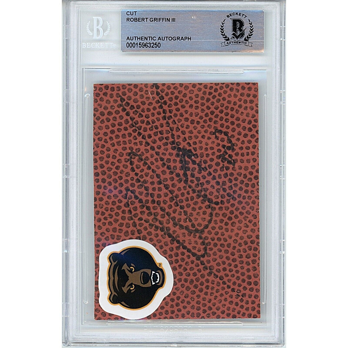 Robert Griffin Signed Cut Signature Beckett BAS