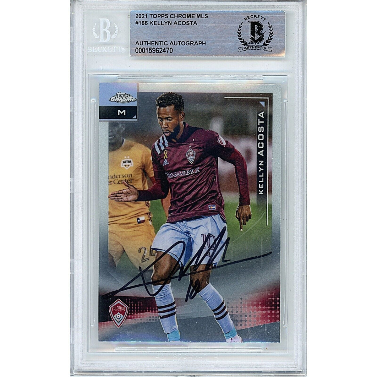 Kellyn Acosta Topps Chrome Autographed Trading Card Beckett BGS