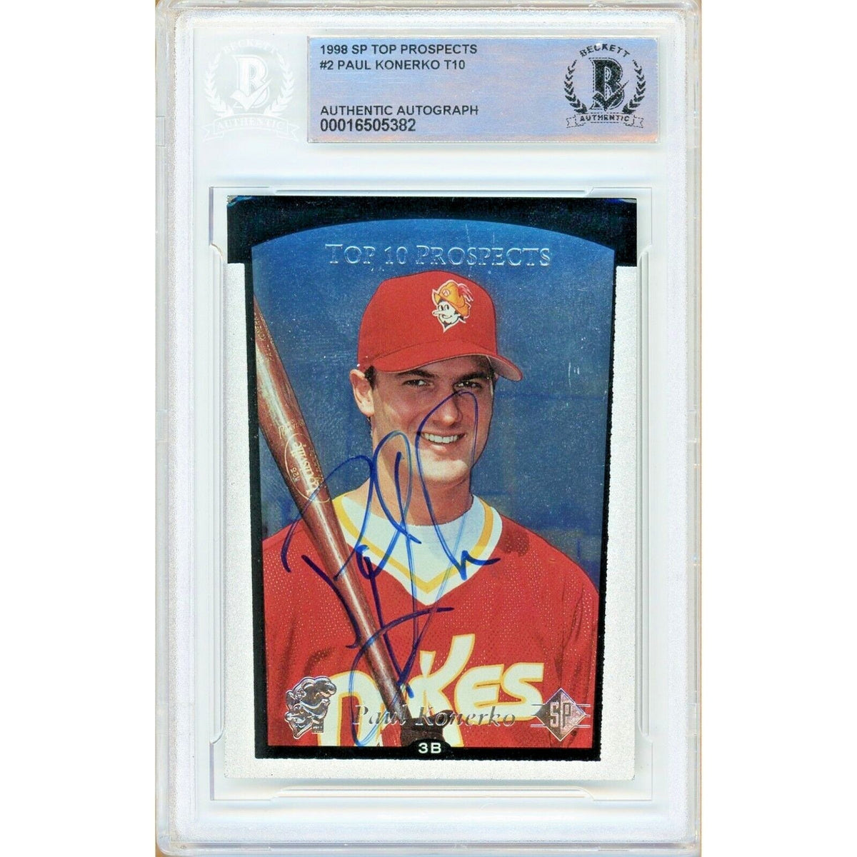 Paul Konerko Autographed Trading Card Beckett BAS