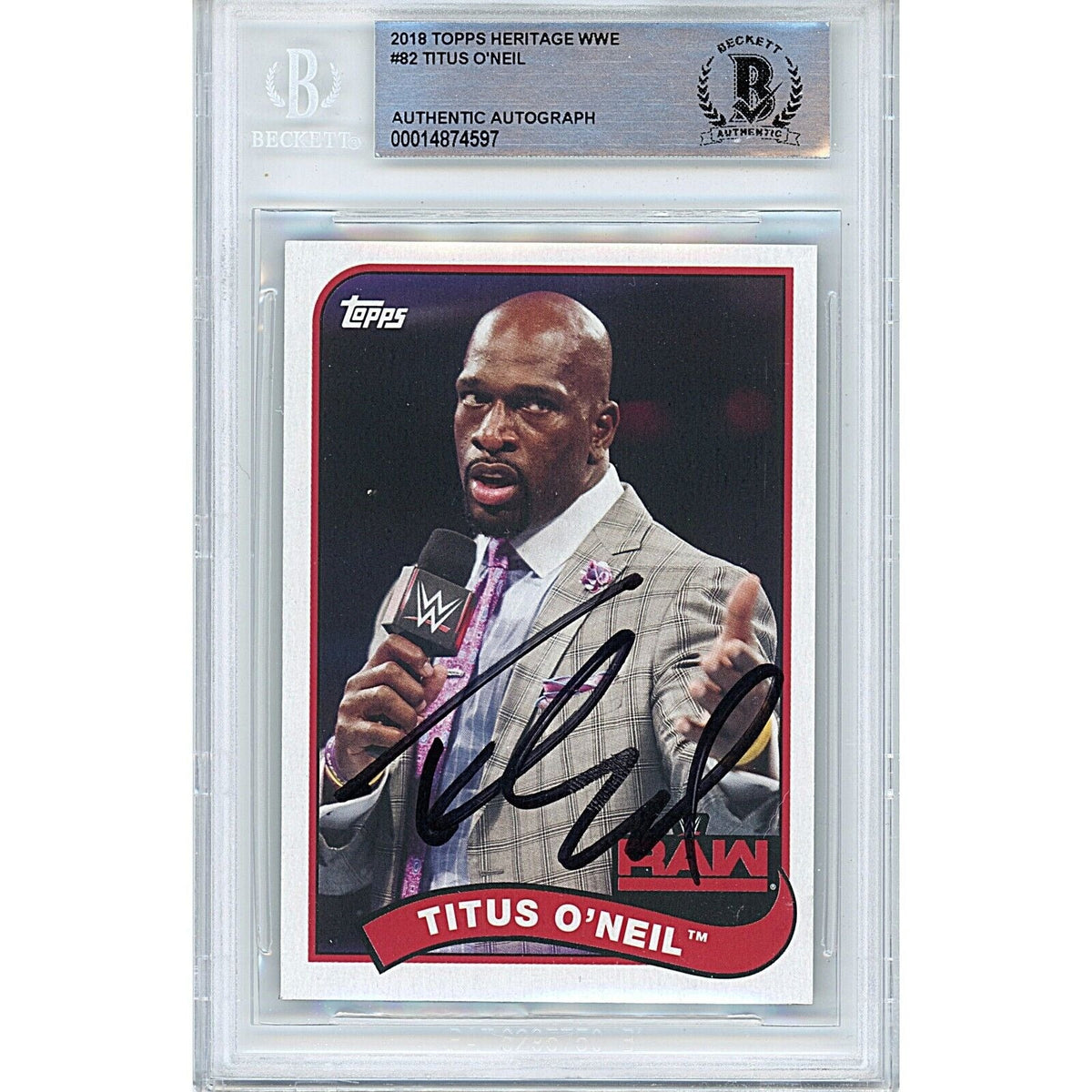 Titus Neil Signed Autographed Trading Card Beckett BAS