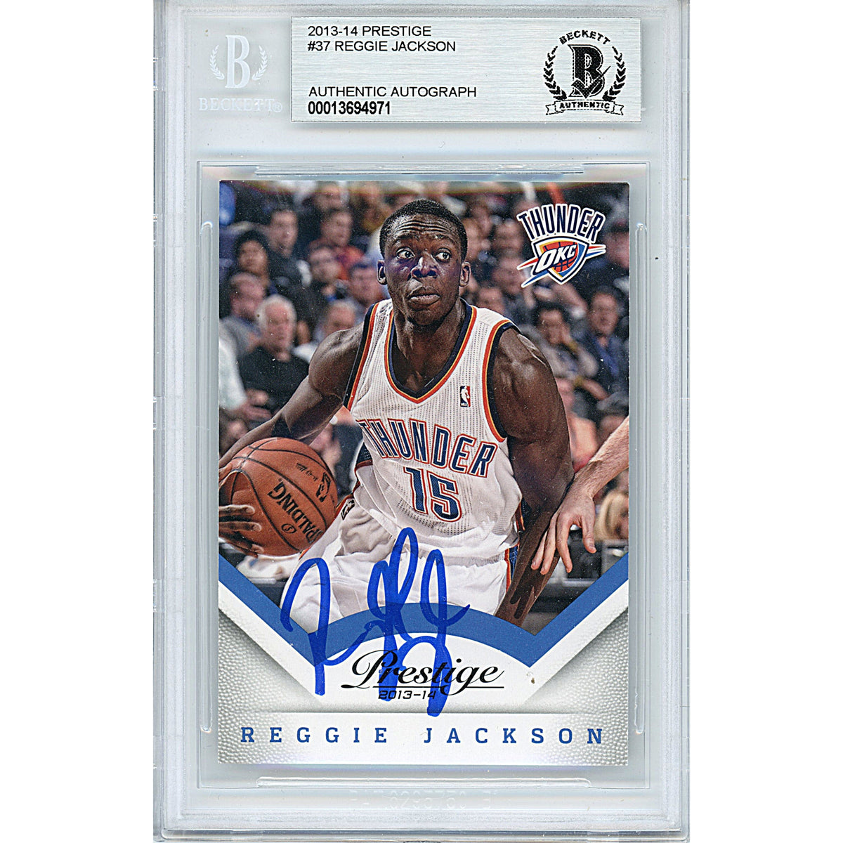 Reggie Jackson Signed Autographed Trading Card Beckett BGS
