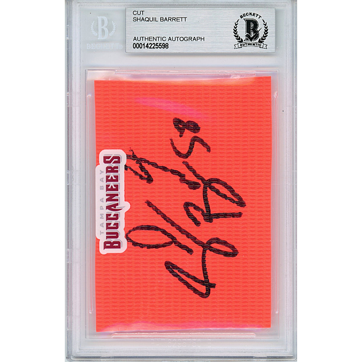 Shaquil Barrett Signed Tampa Bay Cut Signature Beckett BGS