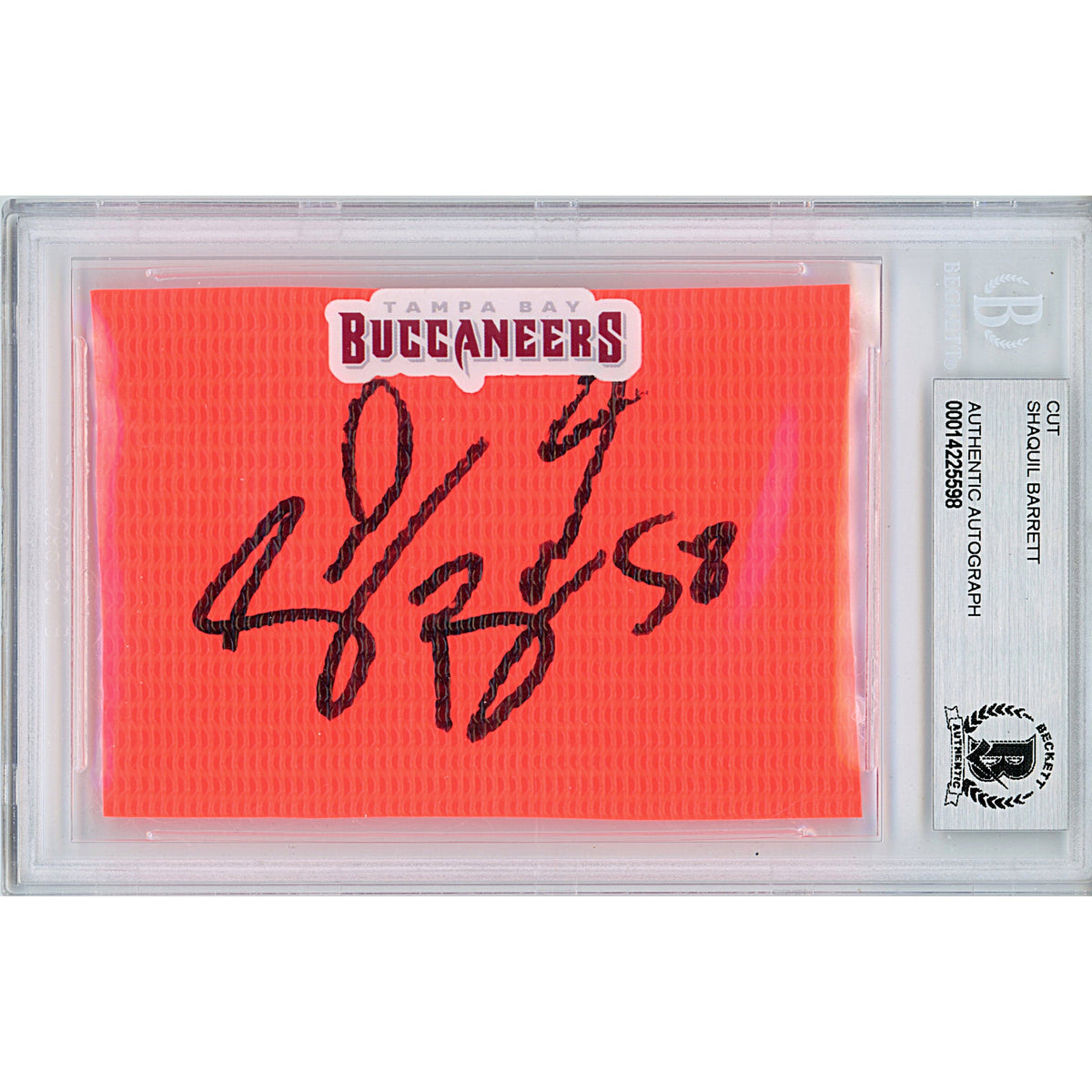 Shaquil Barrett Signed Tampa Bay Autographed Cut Signature Beckett BGS