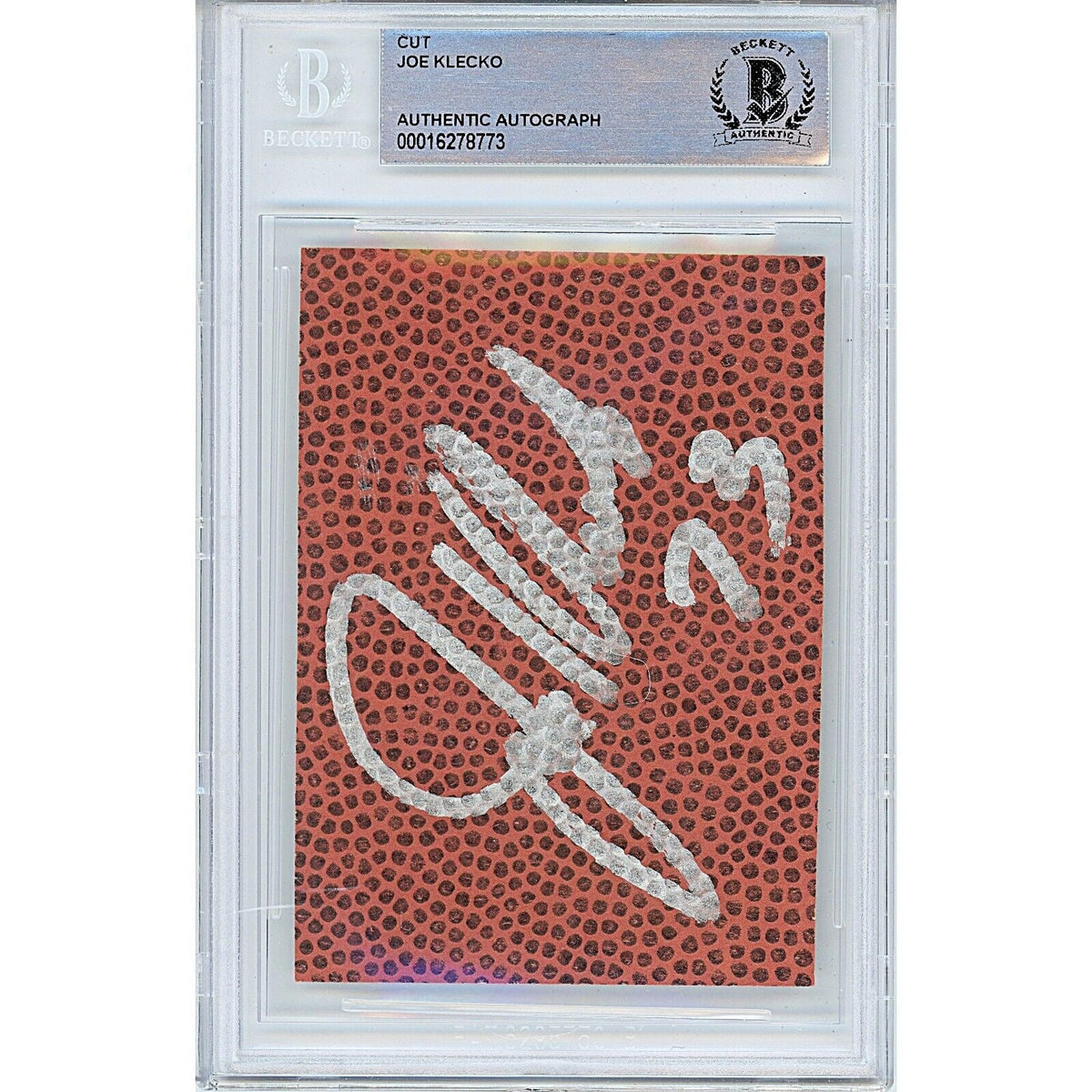 Joe Klecko New York Jets Autographed Cut Signature Beckett BAS