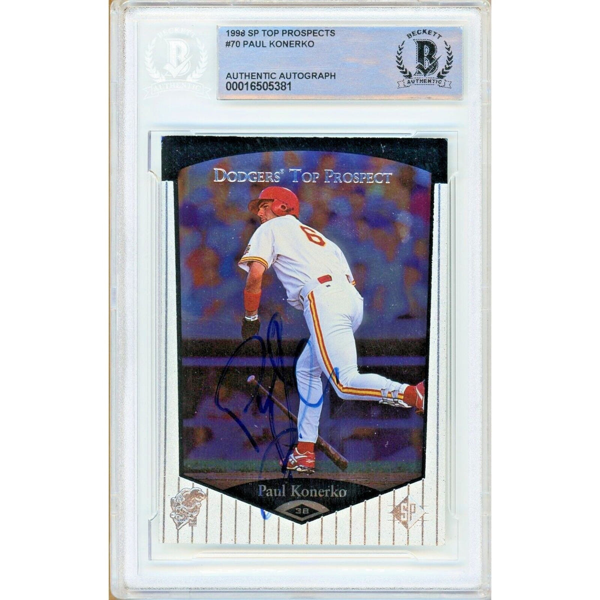 Paul Konerko Chicago White Sox Autographed Trading Card Beckett BAS