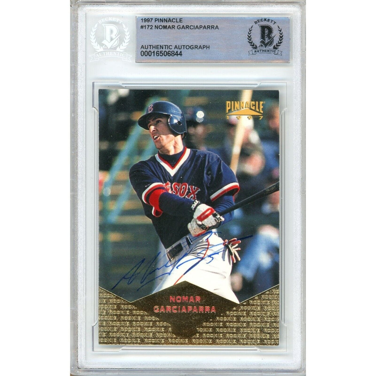 Nomar Garciaparra Boston Red Sox Autographed Trading Card Beckett BAS