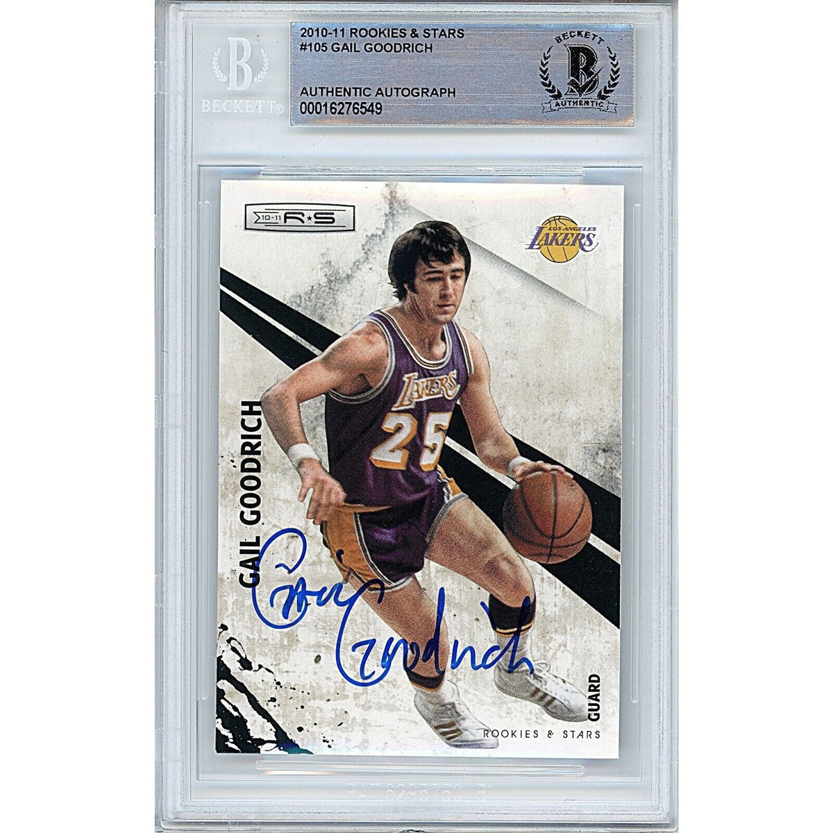Gail Goodrich Panini Rookies Autographed Trading Card Beckett BAS