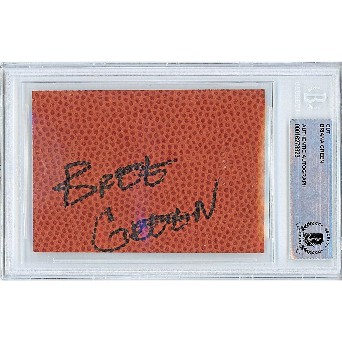 Briana Bree Green Autographed Trading Card Beckett BAS