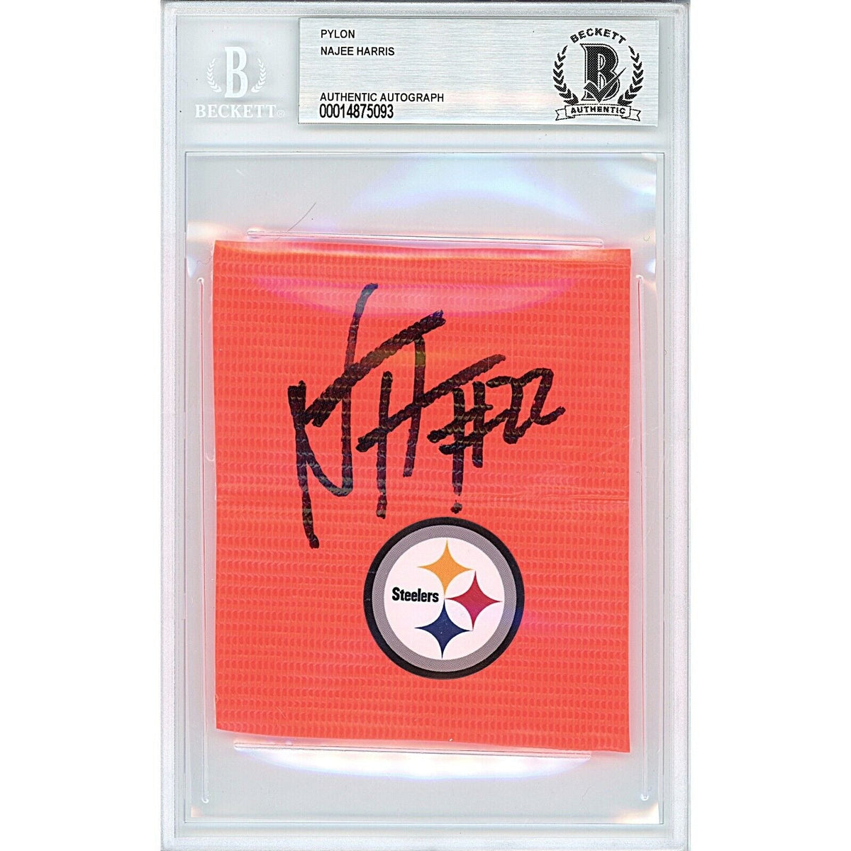 Najee Harris Pittsburgh Steelers Signed Autographed Cut Signature Beckett BAS