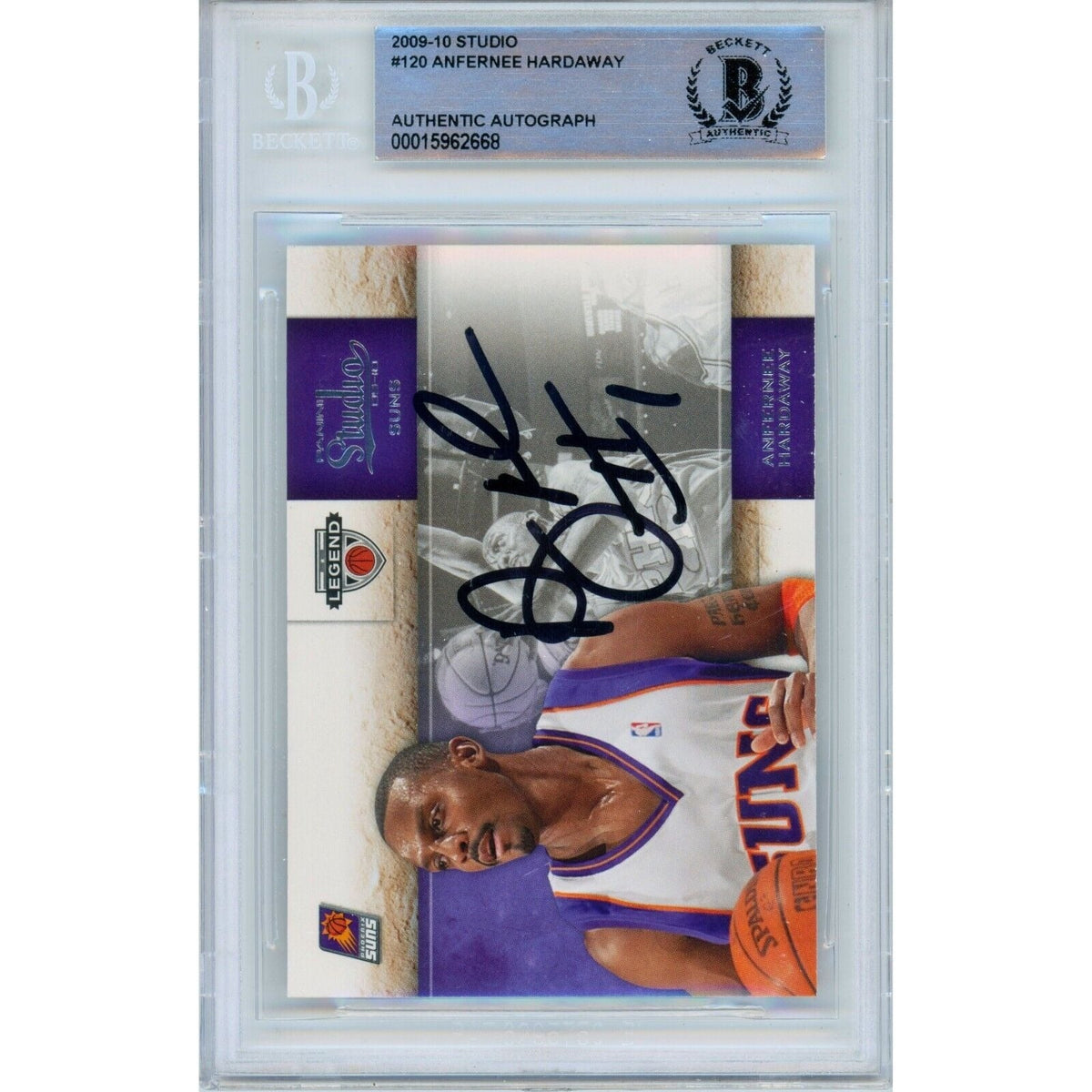 Penny Anfernee Hardaway Phoenix Suns Signed Trading Card Beckett BAS