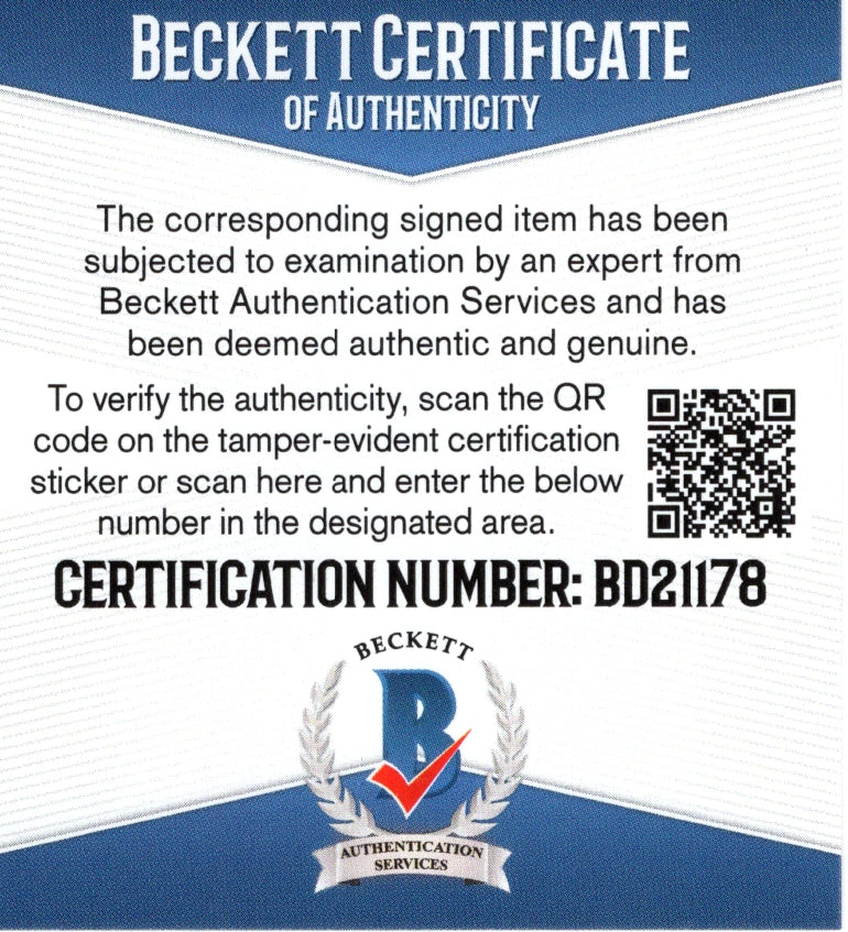 Alex Debrincat Autographed Chicago Blackhawks Auto Photo Beckett BAS