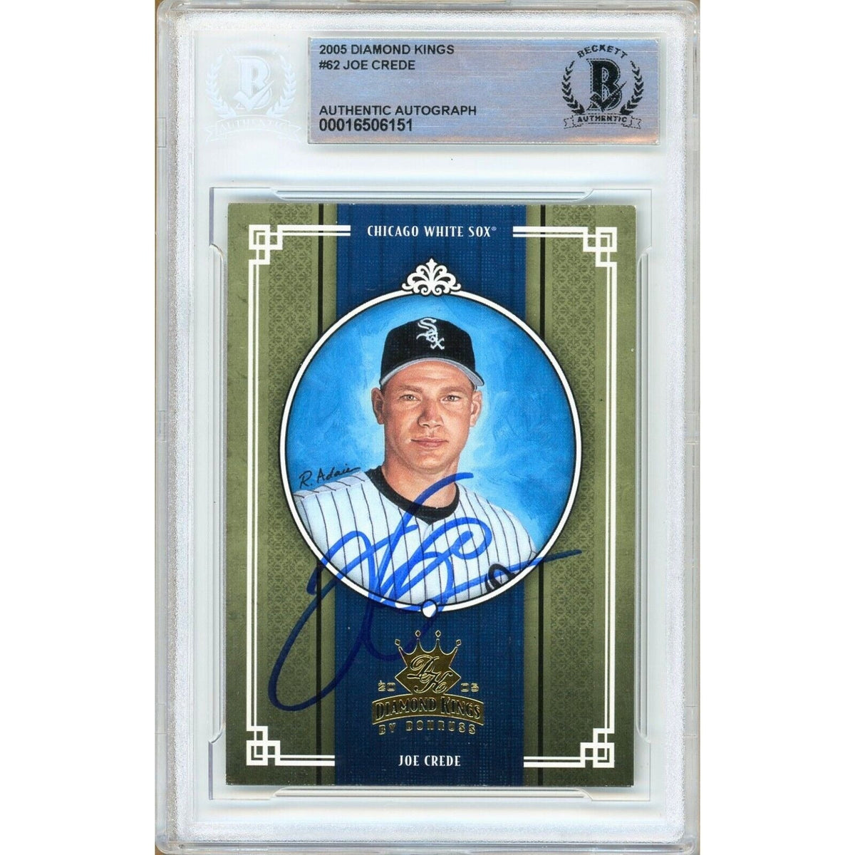Joe Crede Chicago White Sox Autographed Trading Card Beckett BAS