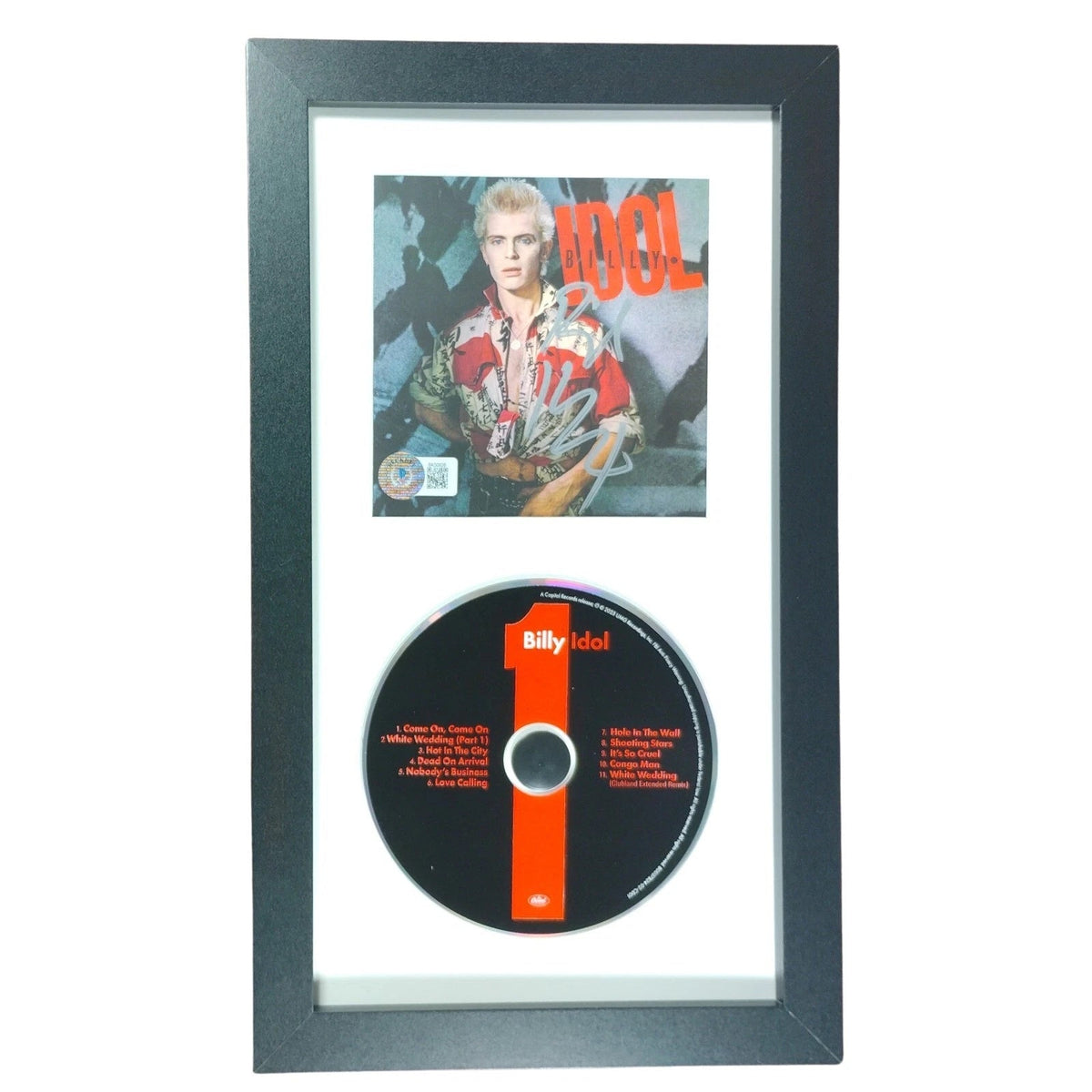 Billy Idol Autographed Live Cd Beckett BAS