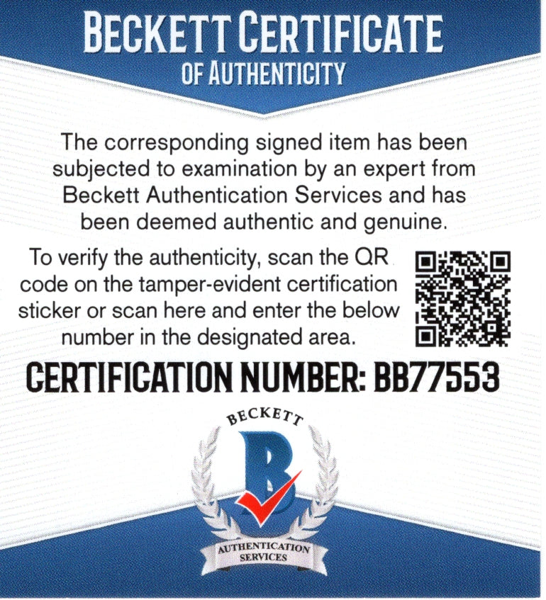 Bobby Lashley Auto Photo Beckett BAS