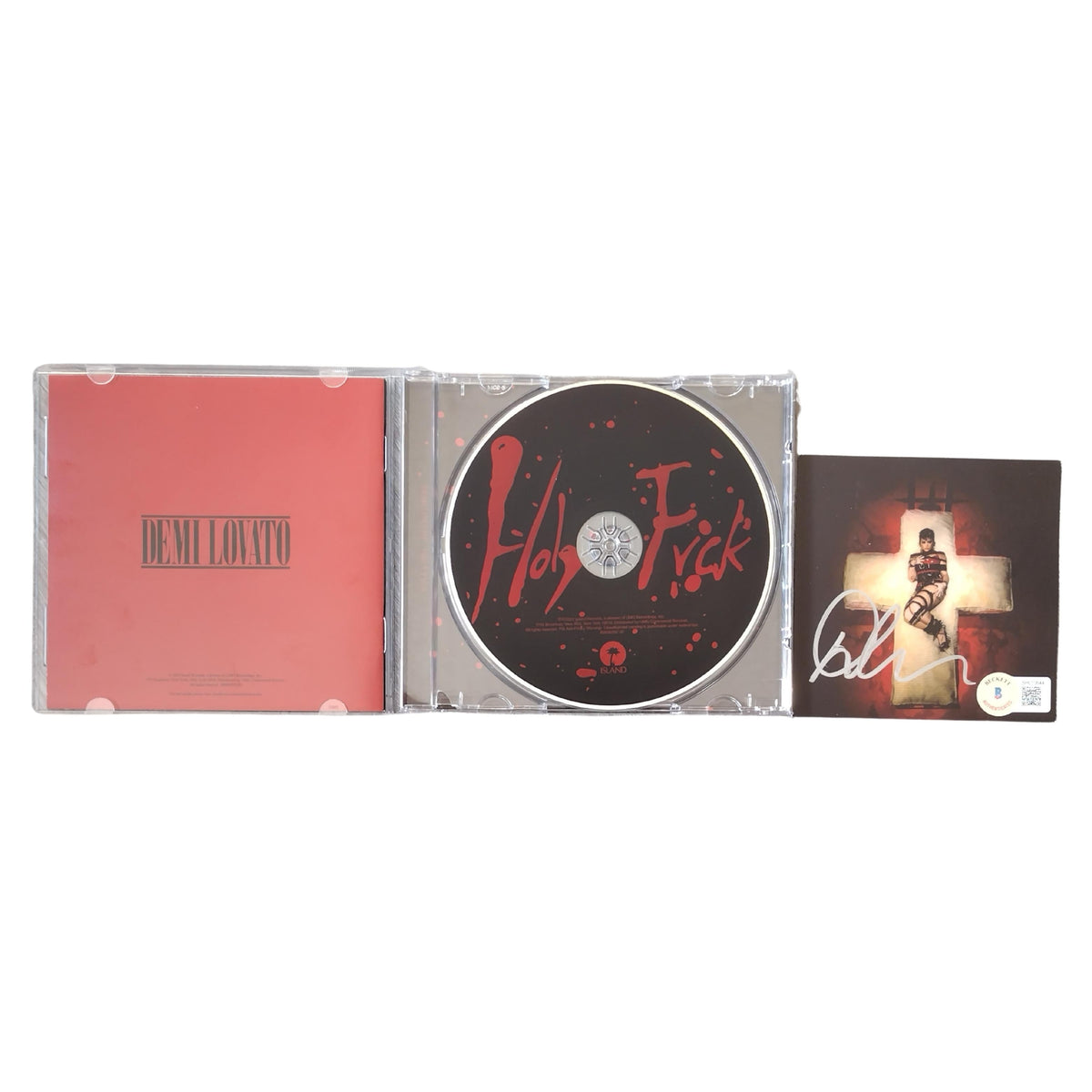Demi Lovato Signed Holy Fvck Autograph Trading Card Beckett BAS