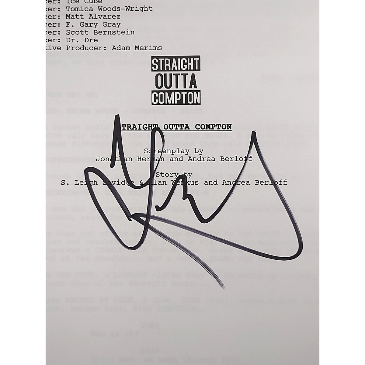Dj Yella Autographed Autograph Photo Beckett BAS