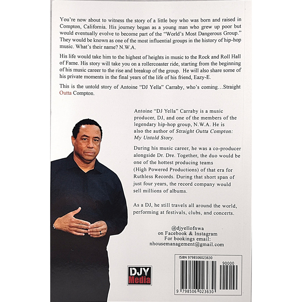 Dj Yella Autographed Signed Trading Card Beckett BAS