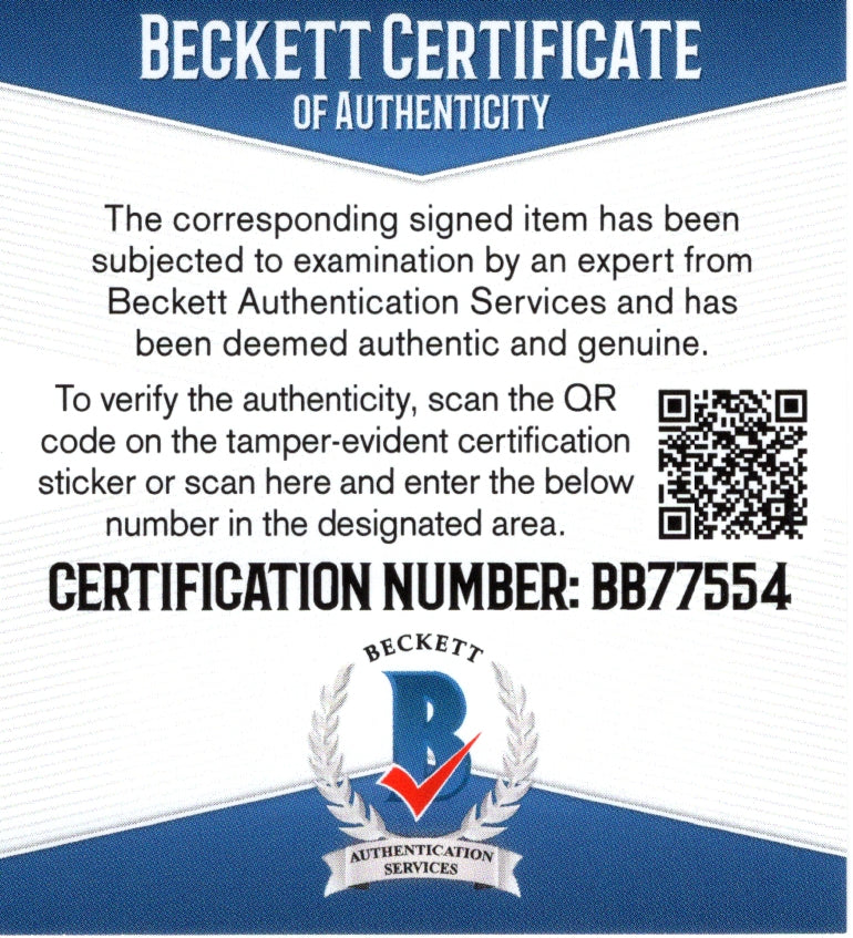 Drew Autographed Microphone Trading Card Beckett BAS