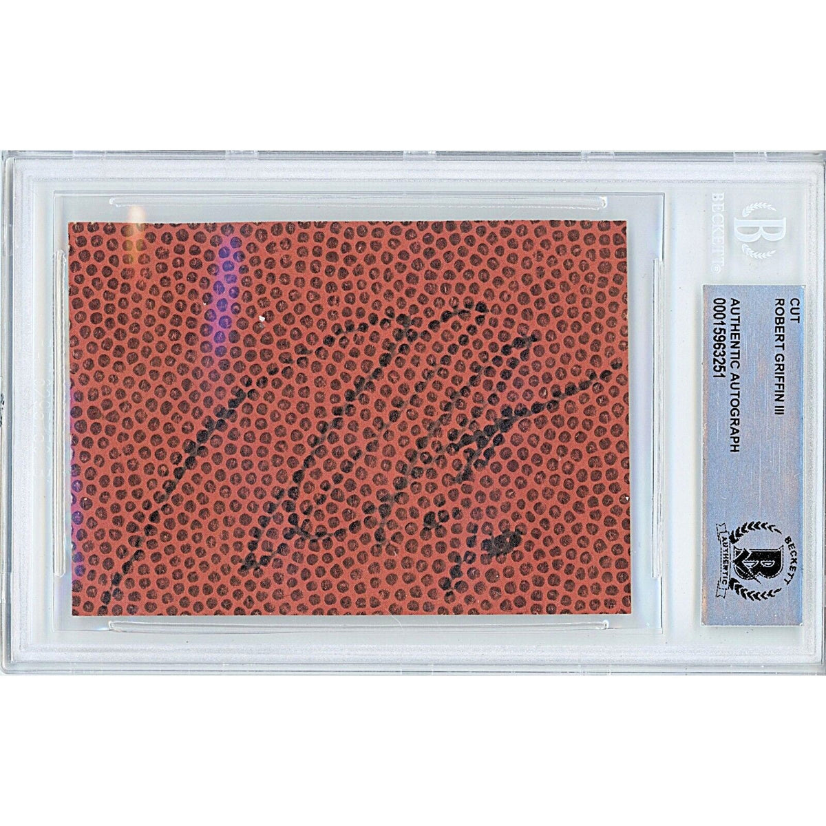 Robert Griffin Autographed Trading Card Beckett BAS