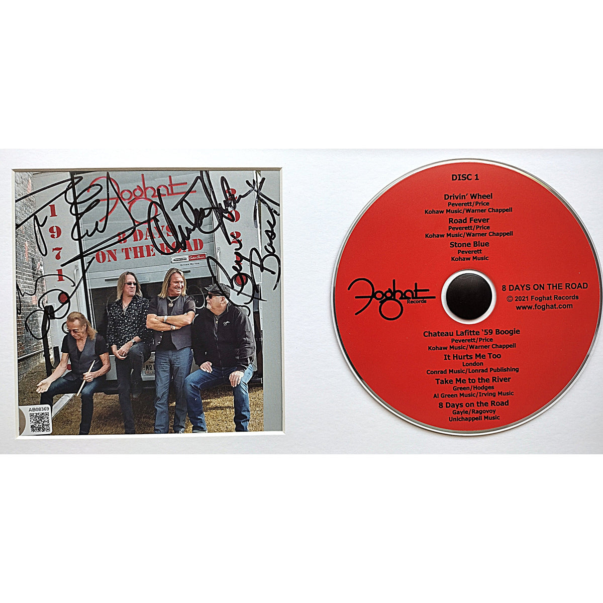 Foghat Band Autographed Autograph Photo Beckett BAS